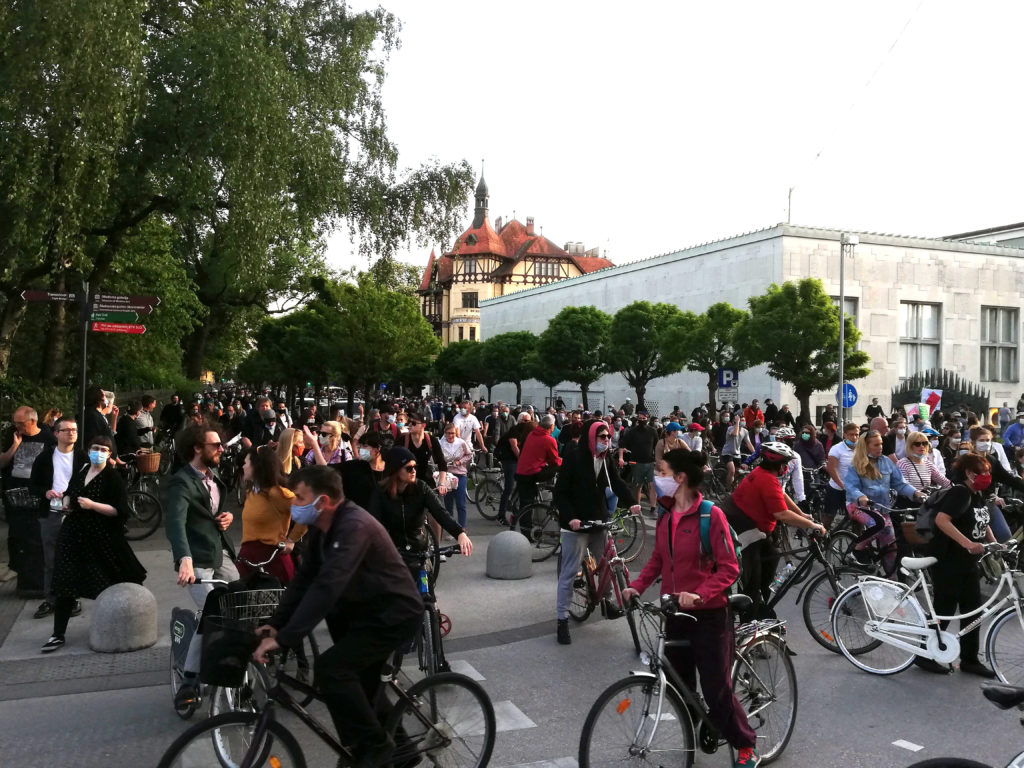 Anti-government protest in Ljubljana