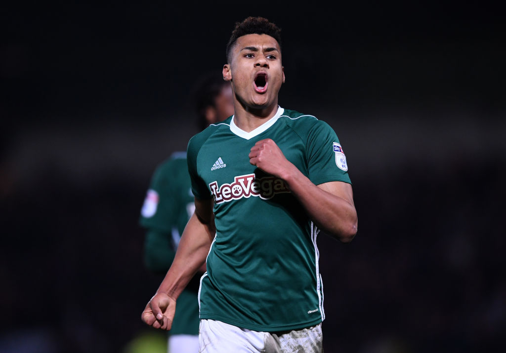 BURTON-UPON-TRENT, ENGLAND - MARCH 06:  Ollie Watkins of Brentford celebrates after scoring his sides second goal during the Sky Bet Championship match between Burton Albion and Brentford at the Pirelli Stadium on March 6, 2018 in Burton-upon-Trent, England.  (Photo by Gareth Copley/Getty Images)