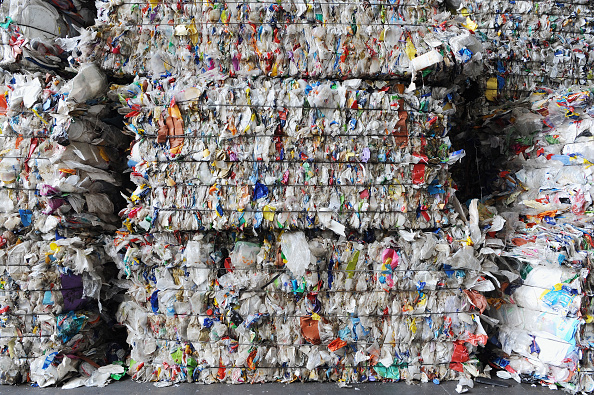 PISA, ITALY - MAY 24:  A view of bales of Plasmix ready to be recycled including the plastic waste collected by the fishermen during the operations of 'Arcipelago Pulito' project  in the Tyrrhenian Sea is dispalyed in the company Revet Recycling on May 24, 2018 in Pontedera near Pisa, Italy. As part of the ' Arcipelago Pulito ' project in Tuscany, fisherman bring ashore the plastic they have collected on their fishing trips for recycling at a specialised plant. The project is the result of an agreement between the Tuscan Region, the Ministry of the Environment, Unicoop Firenze and Revet Recycling with the total supervision of the Coast Guard of Tuscany. About 10% of the volume of each fish haul caught is plastic waste.  (Photo by Laura Lezza/Getty Images)