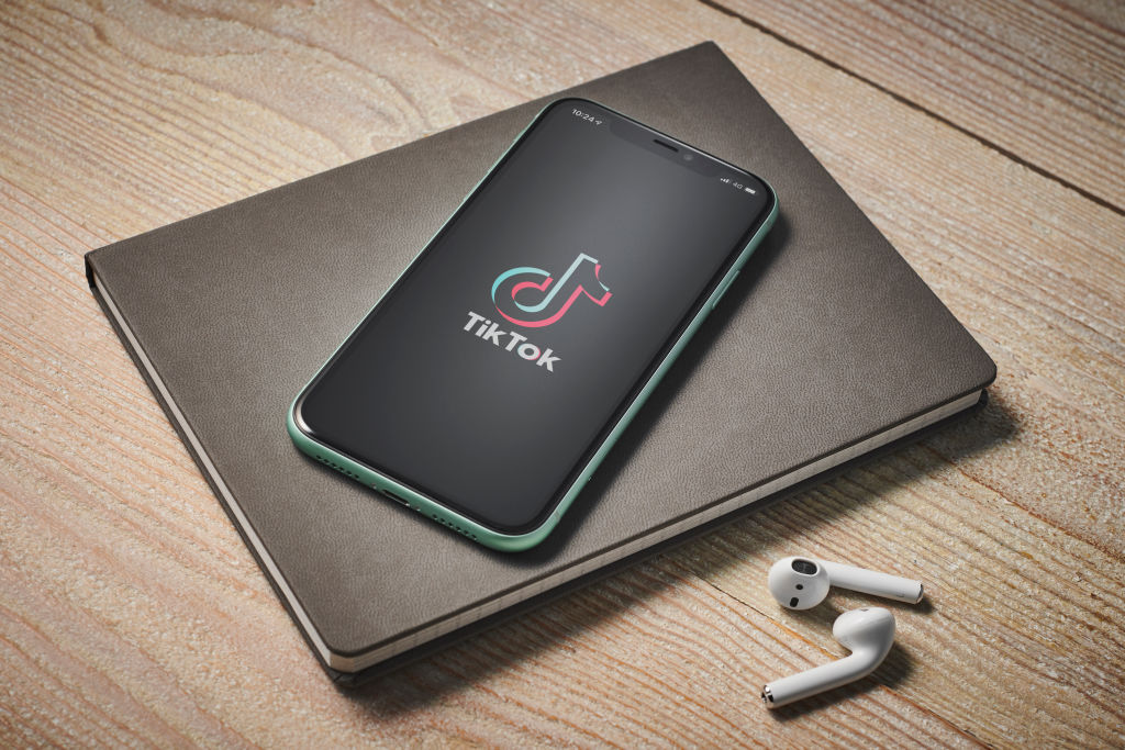 An Apple iPhone 11 smartphone with the TikTok video sharing app logo on screen, taken on January 27, 2020. (Photo by Phil Barker/Future Publishing via Getty Images)