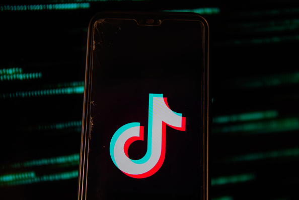 POLAND - 2020/07/15: In this photo illustration a TikTok logo is seen displayed on a smartphone. (Photo Illustration by Omar Marques/SOPA Images/LightRocket via Getty Images)