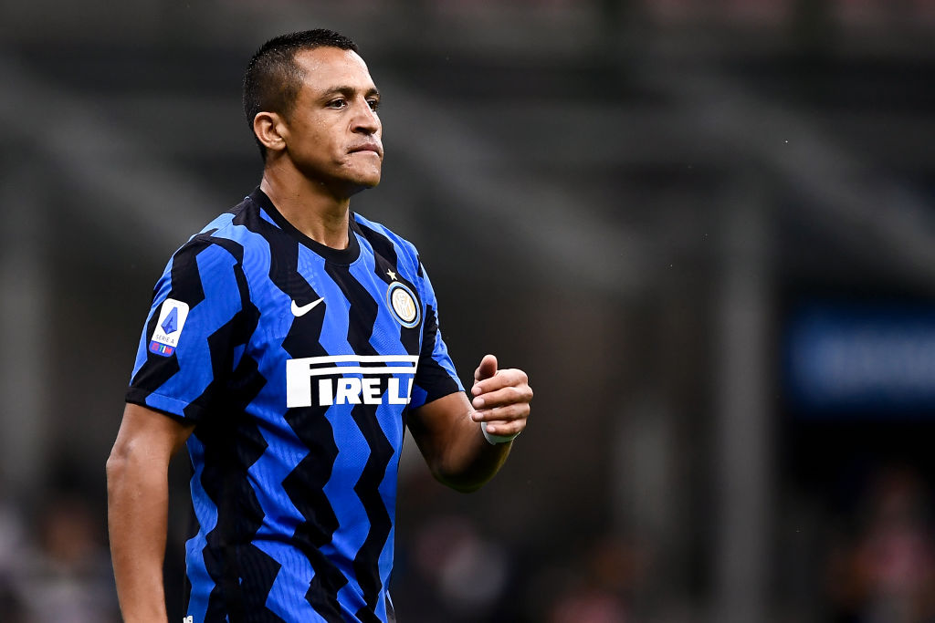 Alexis Sanchez of FC Internazionale looks on during the