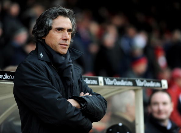 NOTTINGHAM, ENGLAND - MARCH 06:  Swansea manager Paulo Sousa looks on before the Coca Cola Championship match between Nottingham Forest and Swansea City at the City Ground on March 6, 2010 in Nottingham, England.  (Photo by Michael Regan/Getty Images)