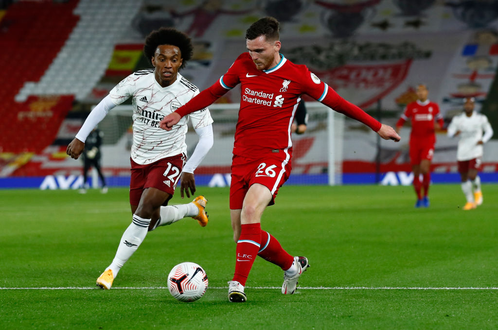 Andy Robertson in action