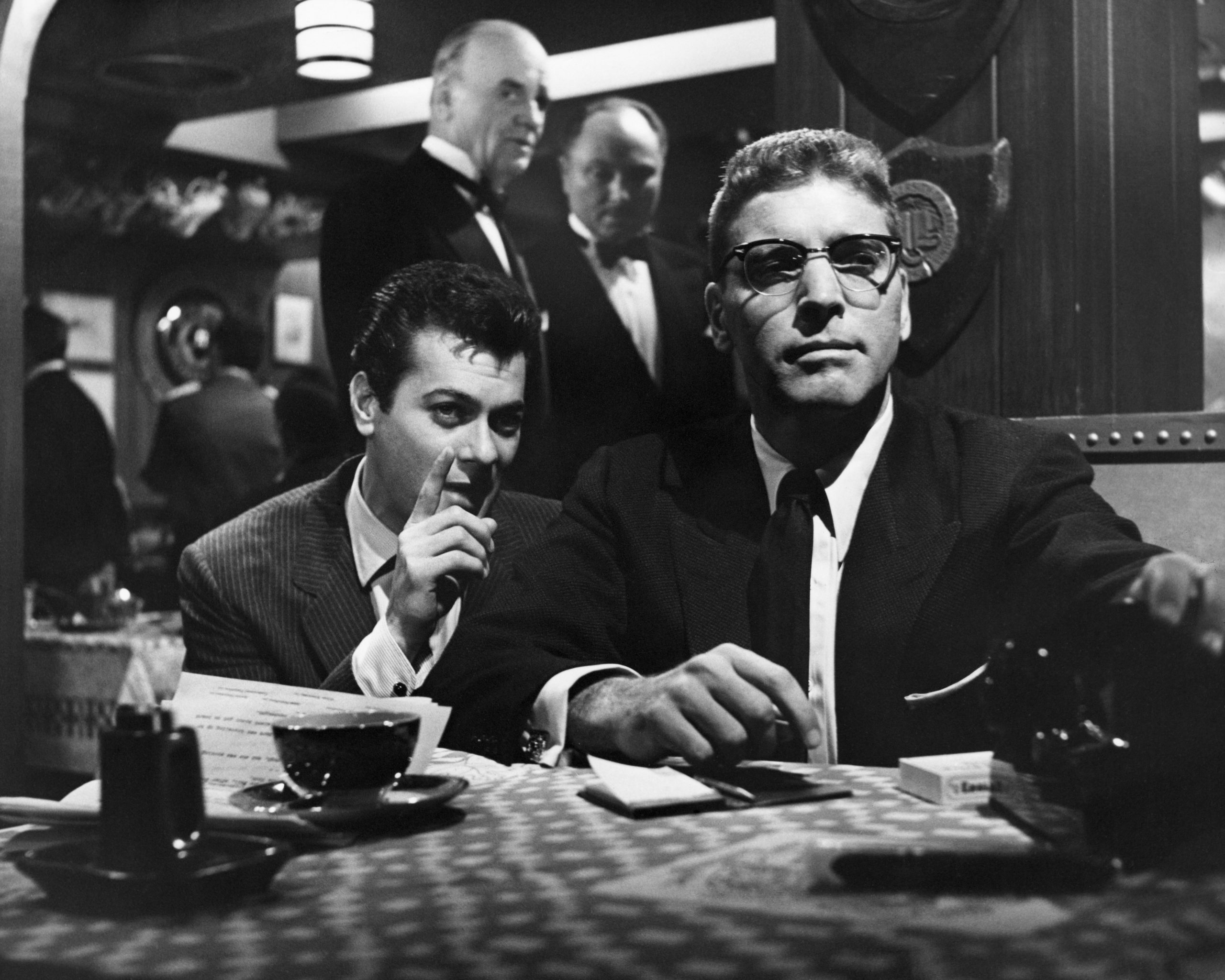 Tony Curtis and Burt Lancaster in the Sweet Smell of Success