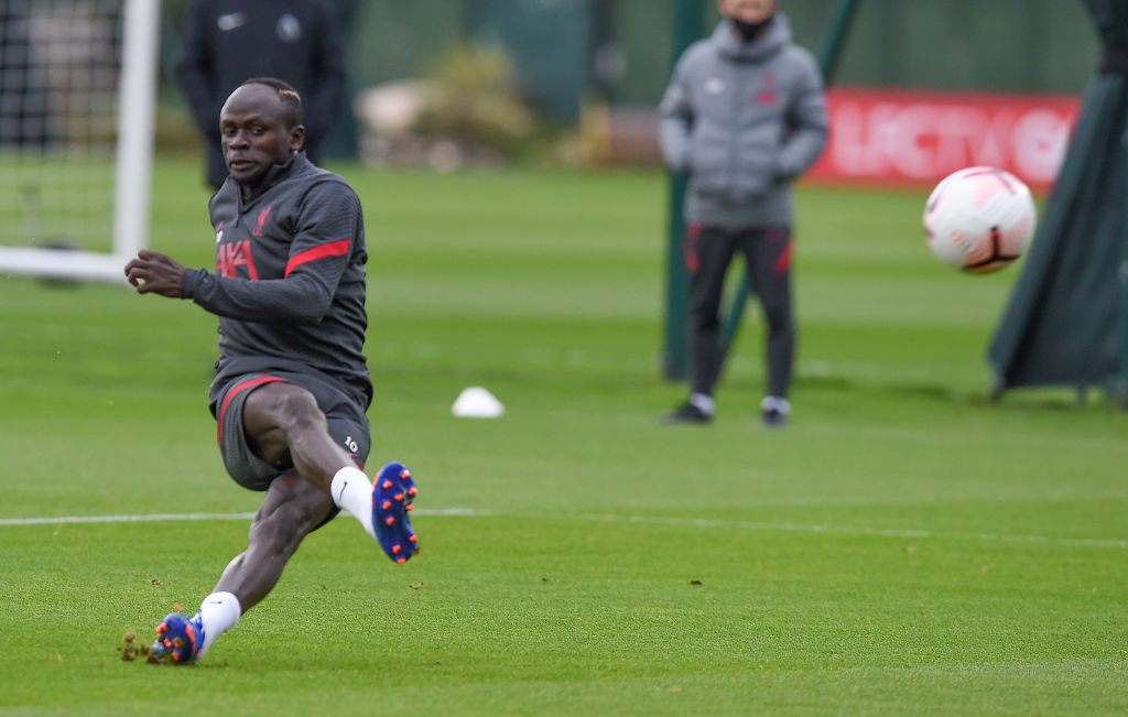 Sadio Mane back in training for Liverpool