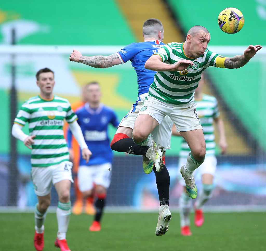 Celtic's Scott Brown in action against Rangers