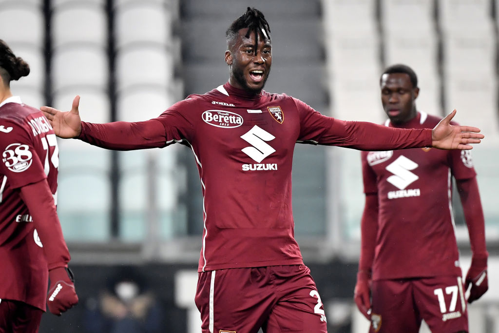 Soualiho Meite of Torino FC reacts during the Serie A...