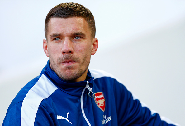 Lukas Podolski posts jubilant tweet in reaction to Arsenal's ESL withdrawal