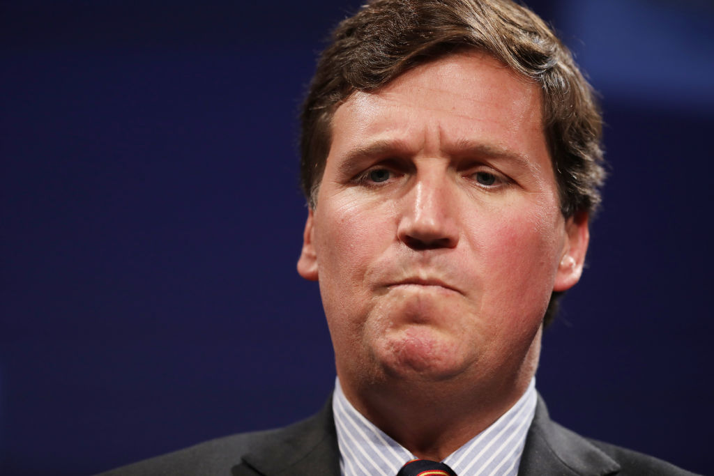 What happened to Tucker Carlson's lip? Fox viewers notice "cold sore"