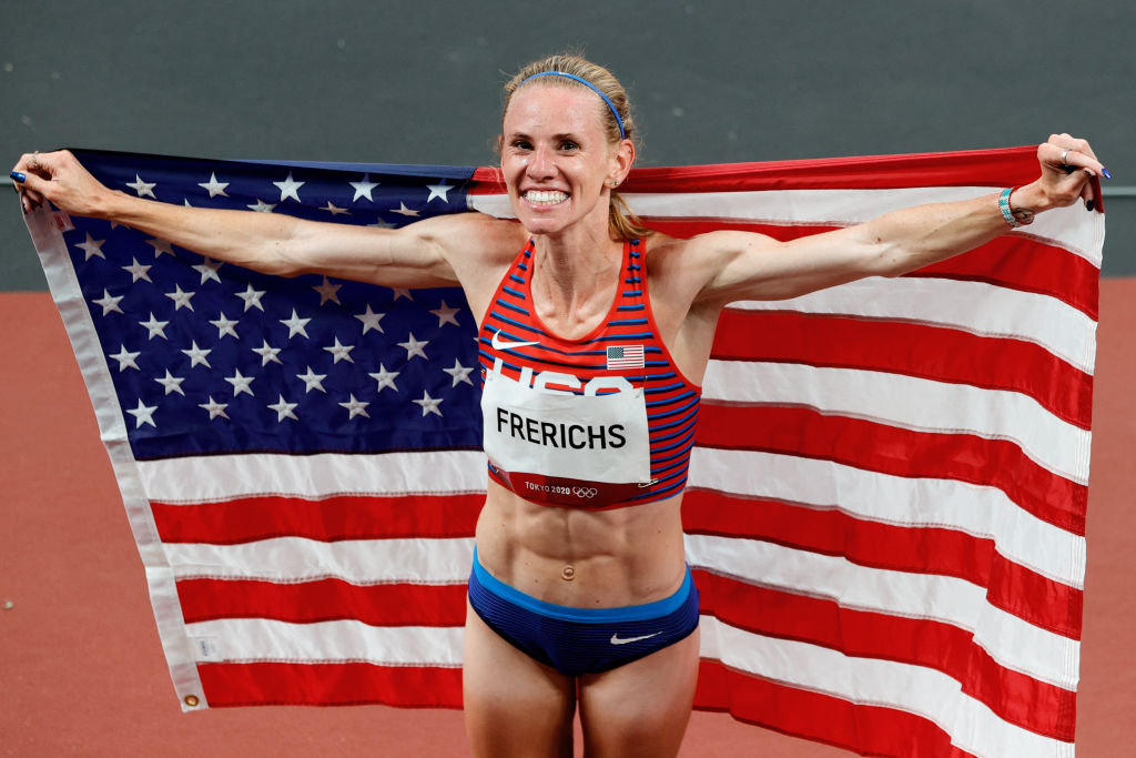 Who is Courtney Frerichs' husband? Partner of steeplechase silver medallist revealed