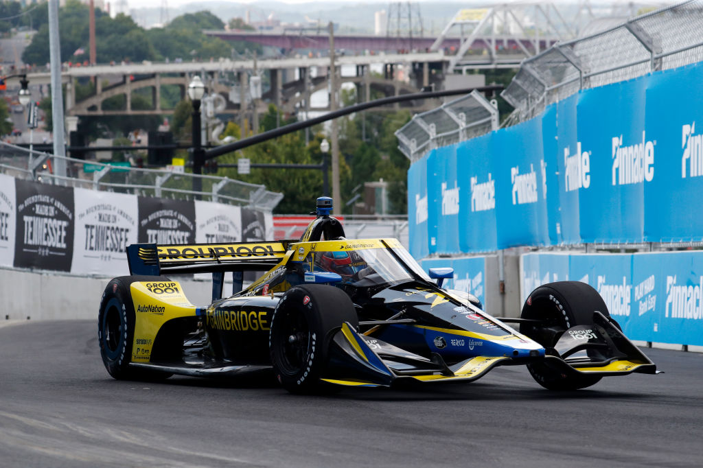 What time does the IndyCar race at Nashville start?