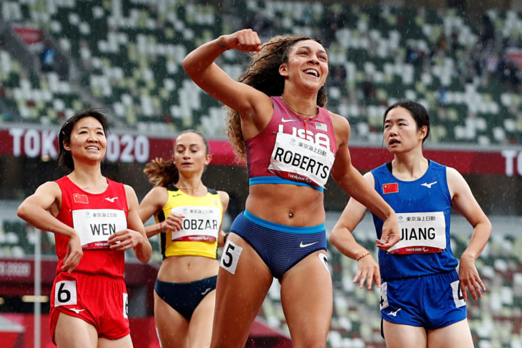 What is Jaleen Roberts' disability? American wins silver in women’s 100m T37 final
