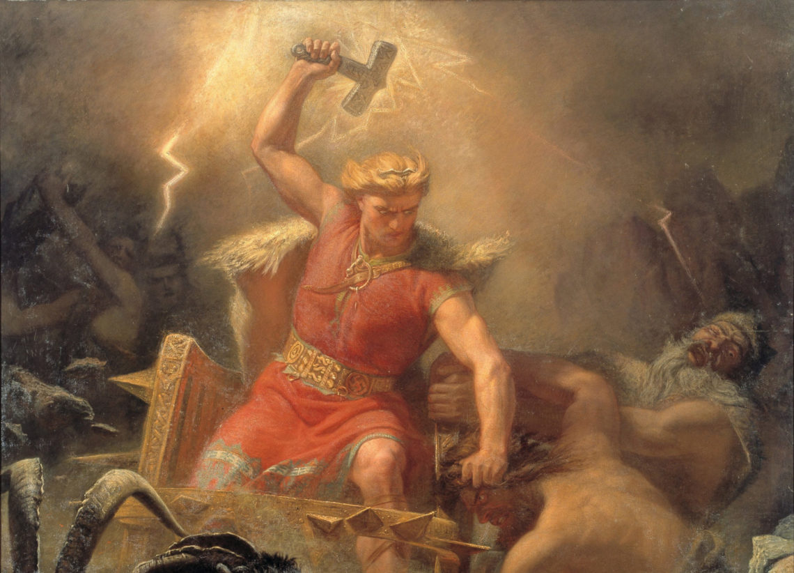Is Thor fat in Norse mythology cus God of War sure as hell is?