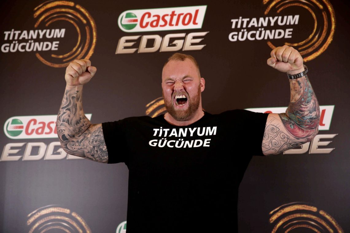 Thor Bjornsson during promotion in Istanbul