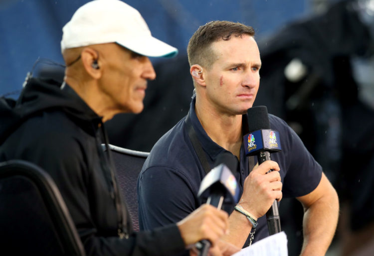 Did Drew Brees replace Rodney Harrison on Football Night In America?