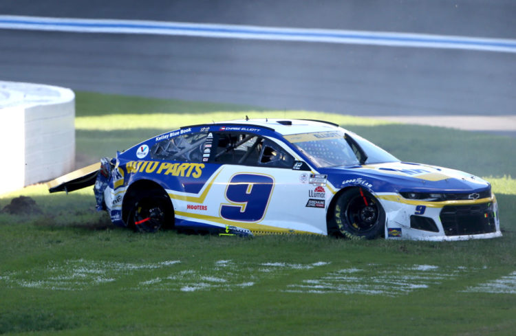 What happened between Chase Elliott and Kevin Harvick at NASCAR's Charlotte Roval?