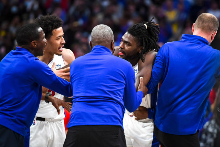 What is a flagrant foul in the NBA after LeBron James and Isaiah Stewart ejected?