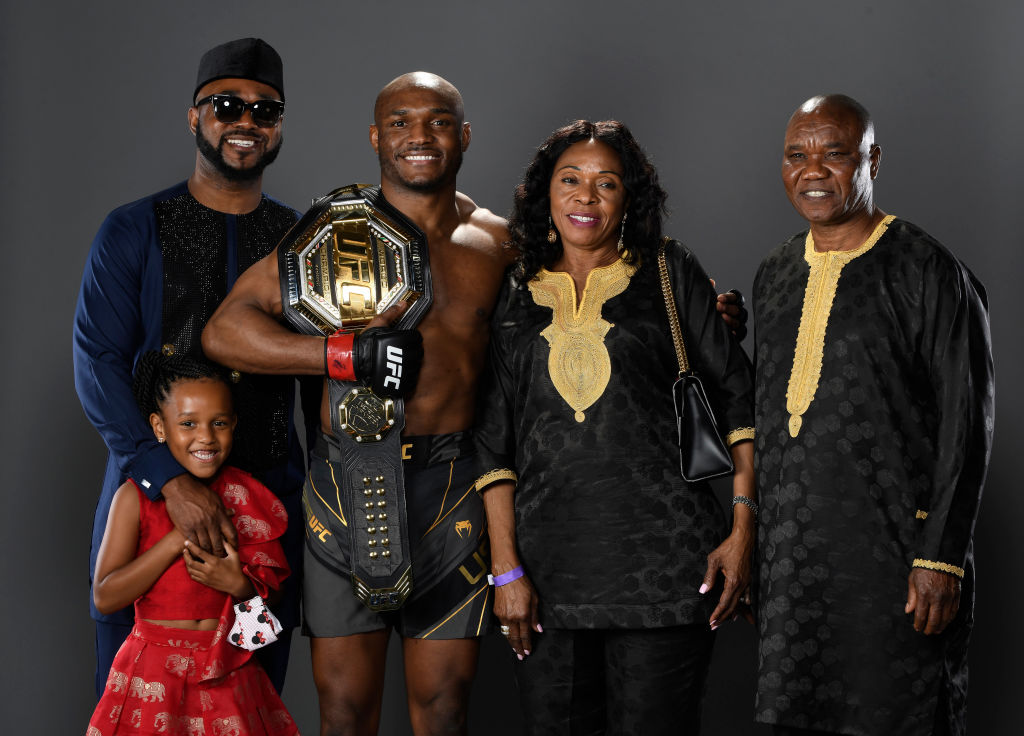 Who is UFC star Kamaru Usman's wife and daughter?