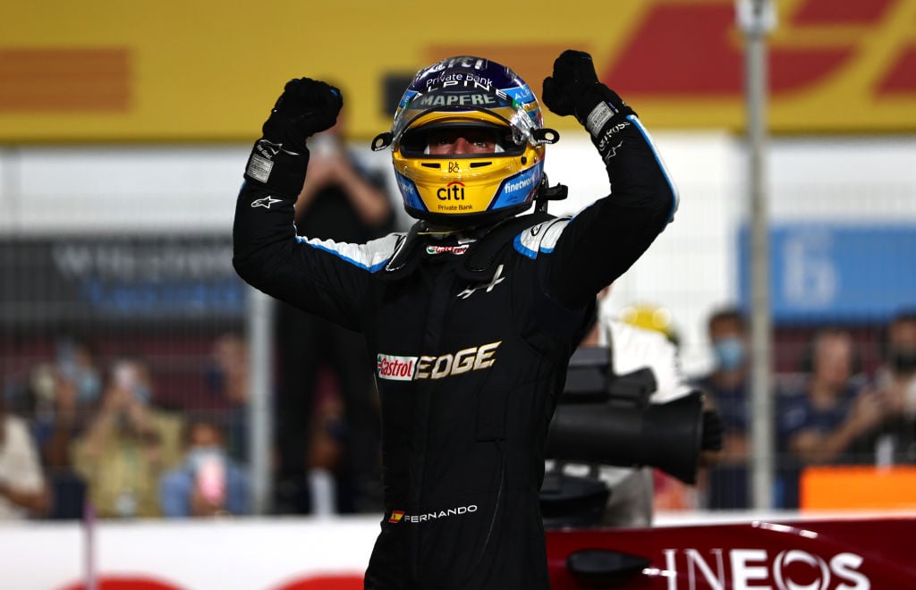 When was Fernando Alonso's last podium finish in F1?