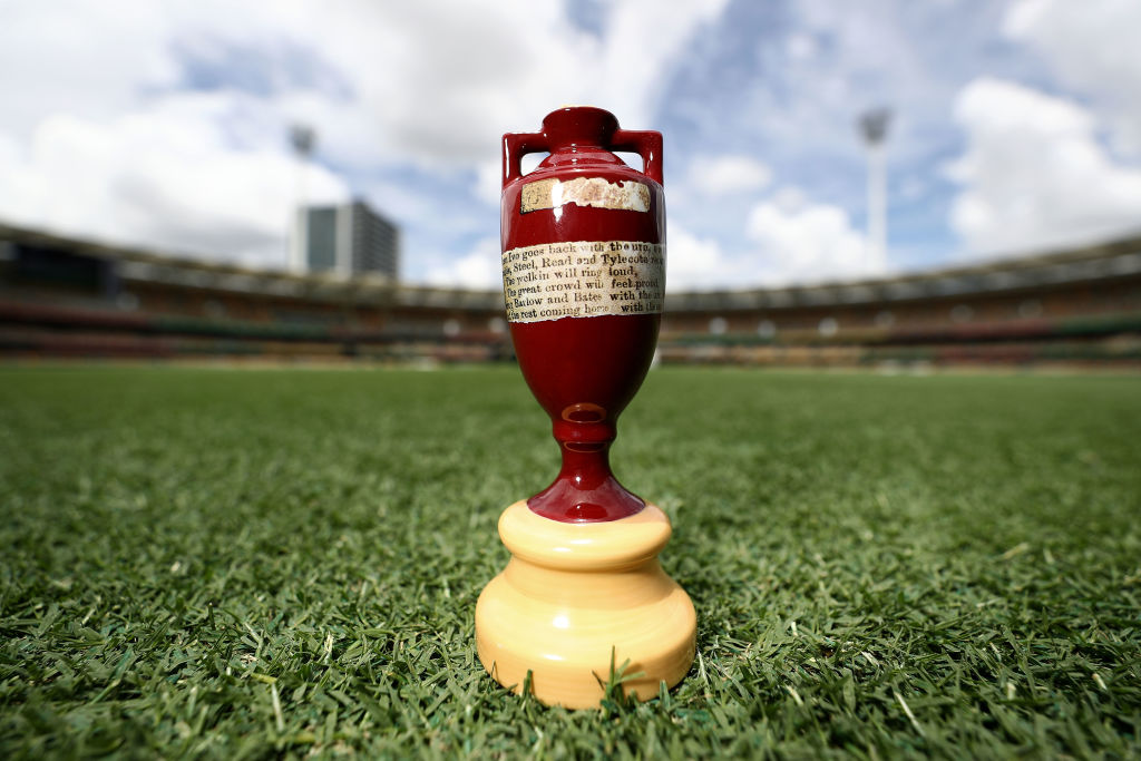 What does it say on The Ashes urn?