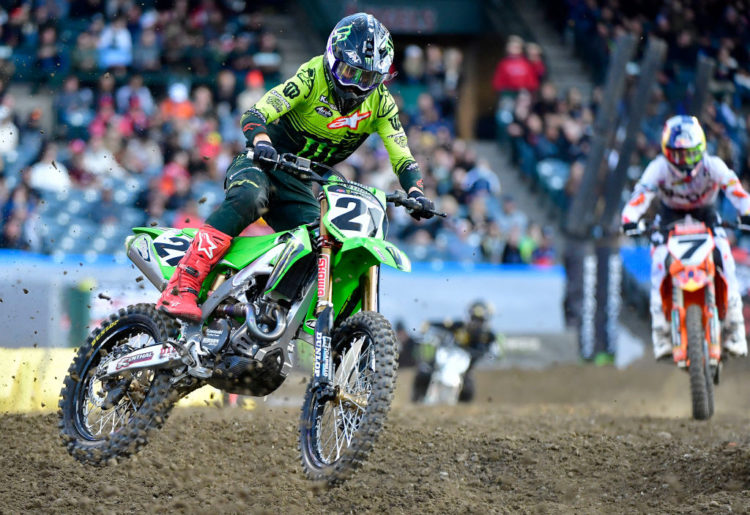 What happened to Jason Anderson's bike at San Diego Supercross?