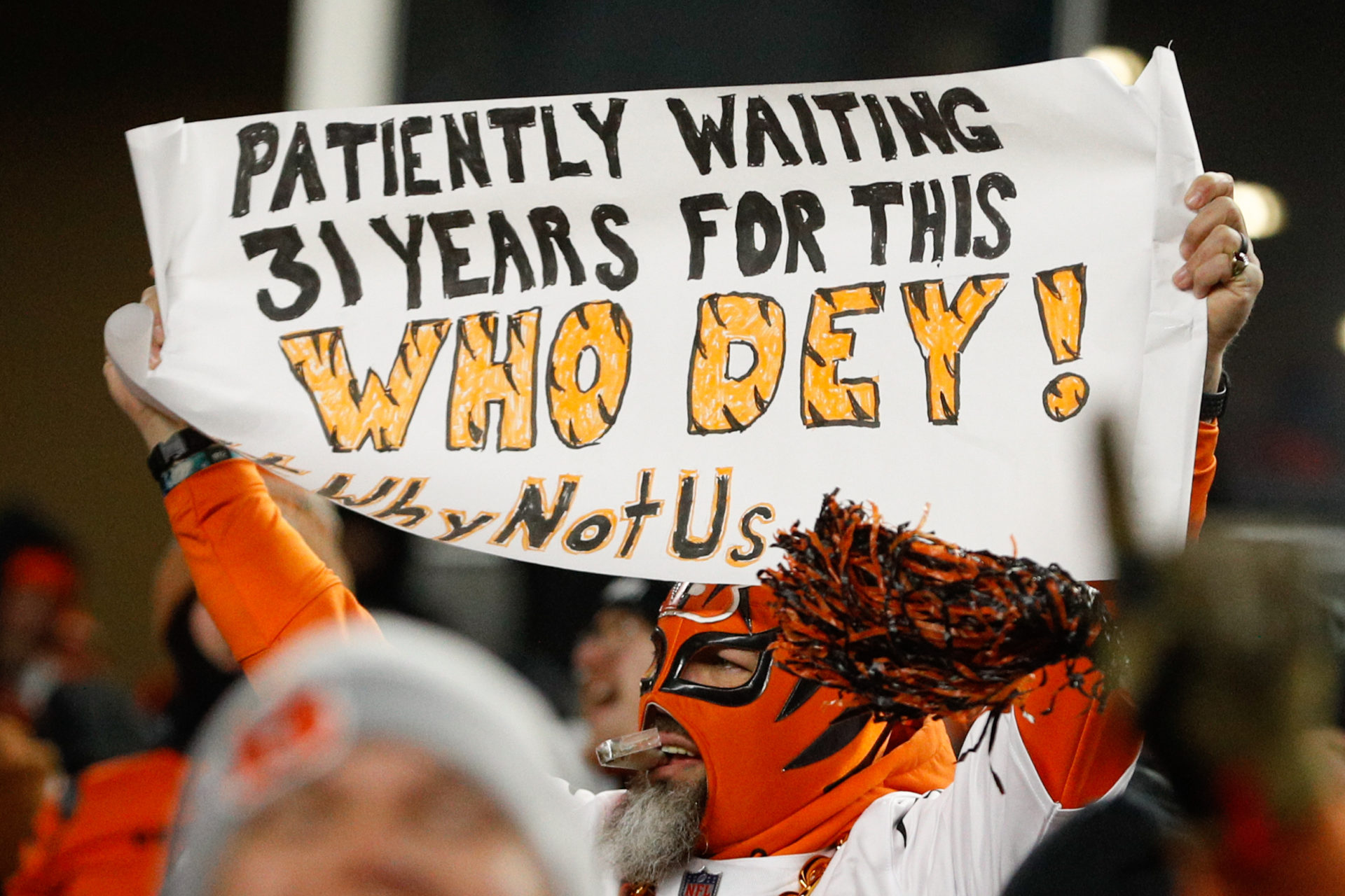 Nobody has ever sent a text message about the Bengals winning a