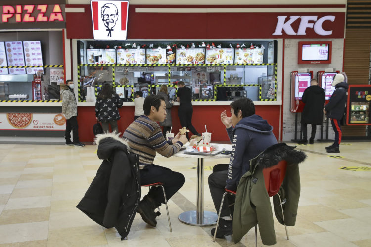 How many KFC restaurants are there in Russia? Company joins fast food boycott