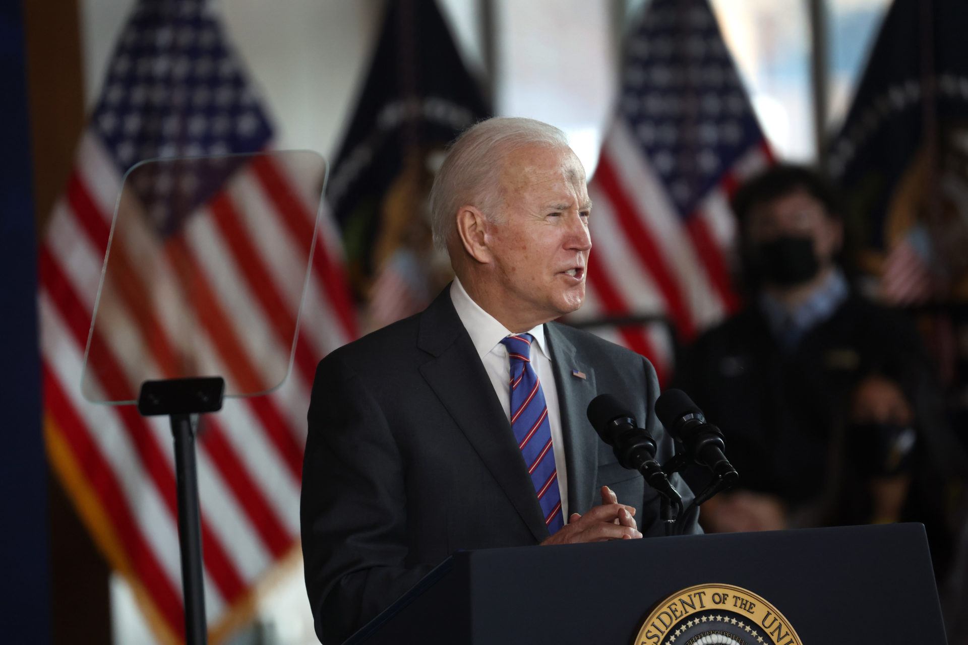President Biden Delivers Remarks On Bipartisan Infrastructure Law In Wisconsin