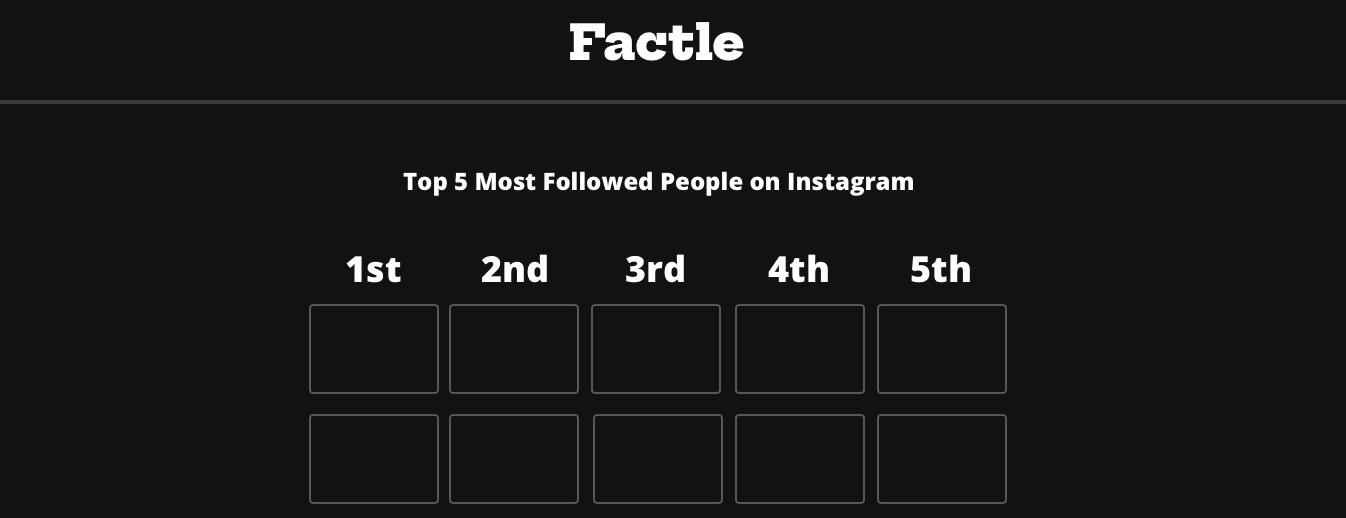 Introducing Factle, the new Wordle like game for trivia fans