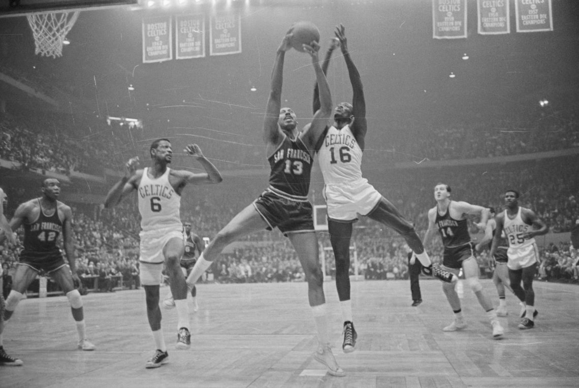 The last Celtics vs Warriors NBA Finals saw Wilt and Russell face off for the first time