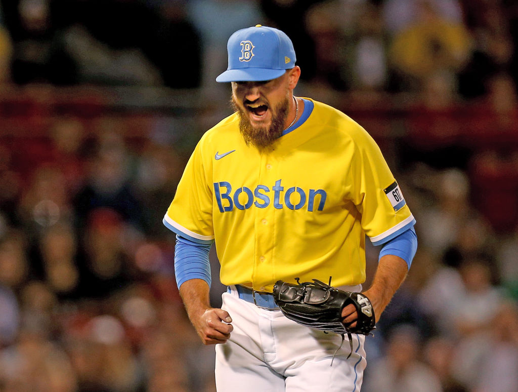 Why are the Boston Red Sox wearing yellow jerseys tonight?