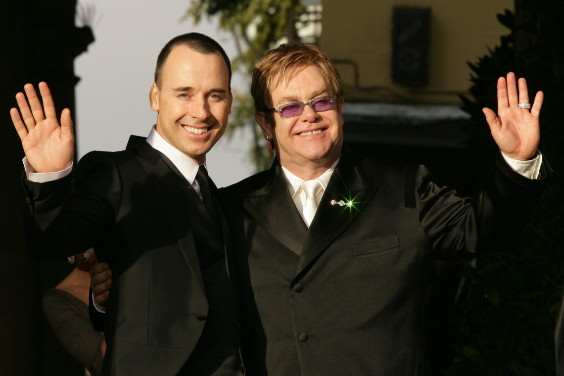 Inside Elton John and David Furnish's two weddings and cute anniversary tradition