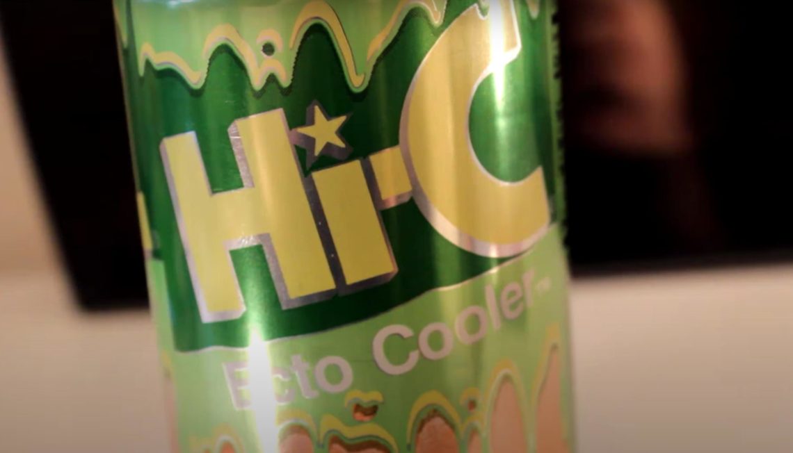 Close-up of a can of Hi-C Ecto Cooler