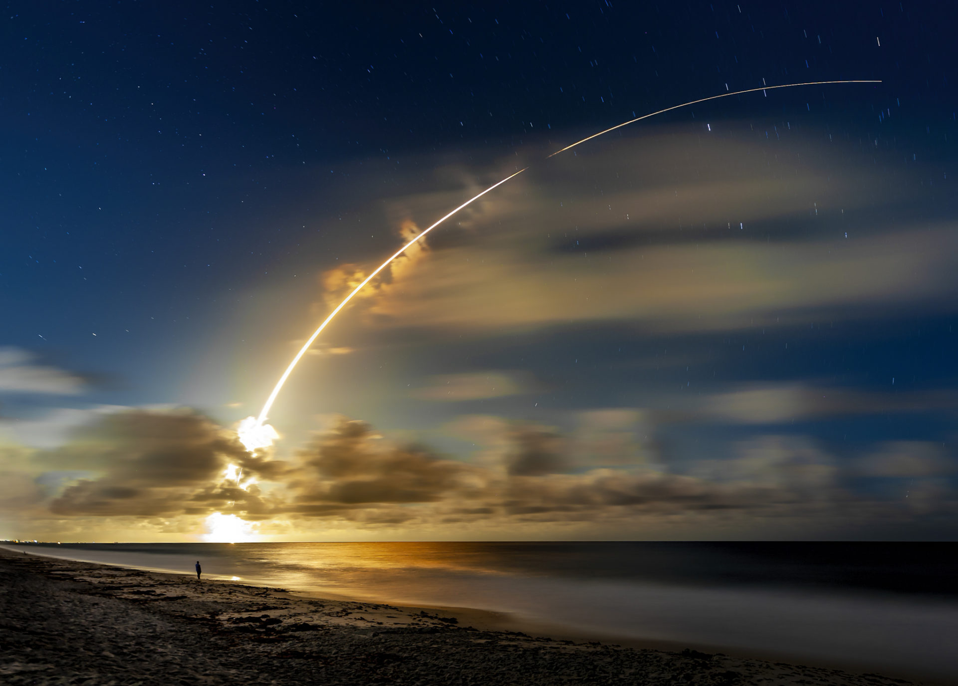 Atlas V Heavy Lift Rocket Launch