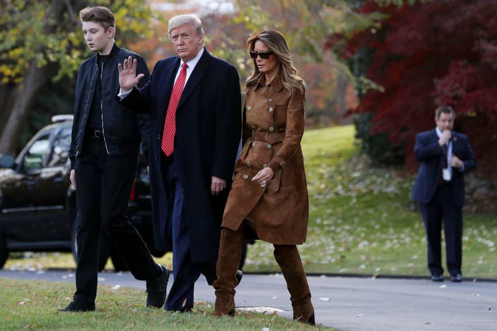 President Trump And First Lady Melania Depart White House En Route To Florida