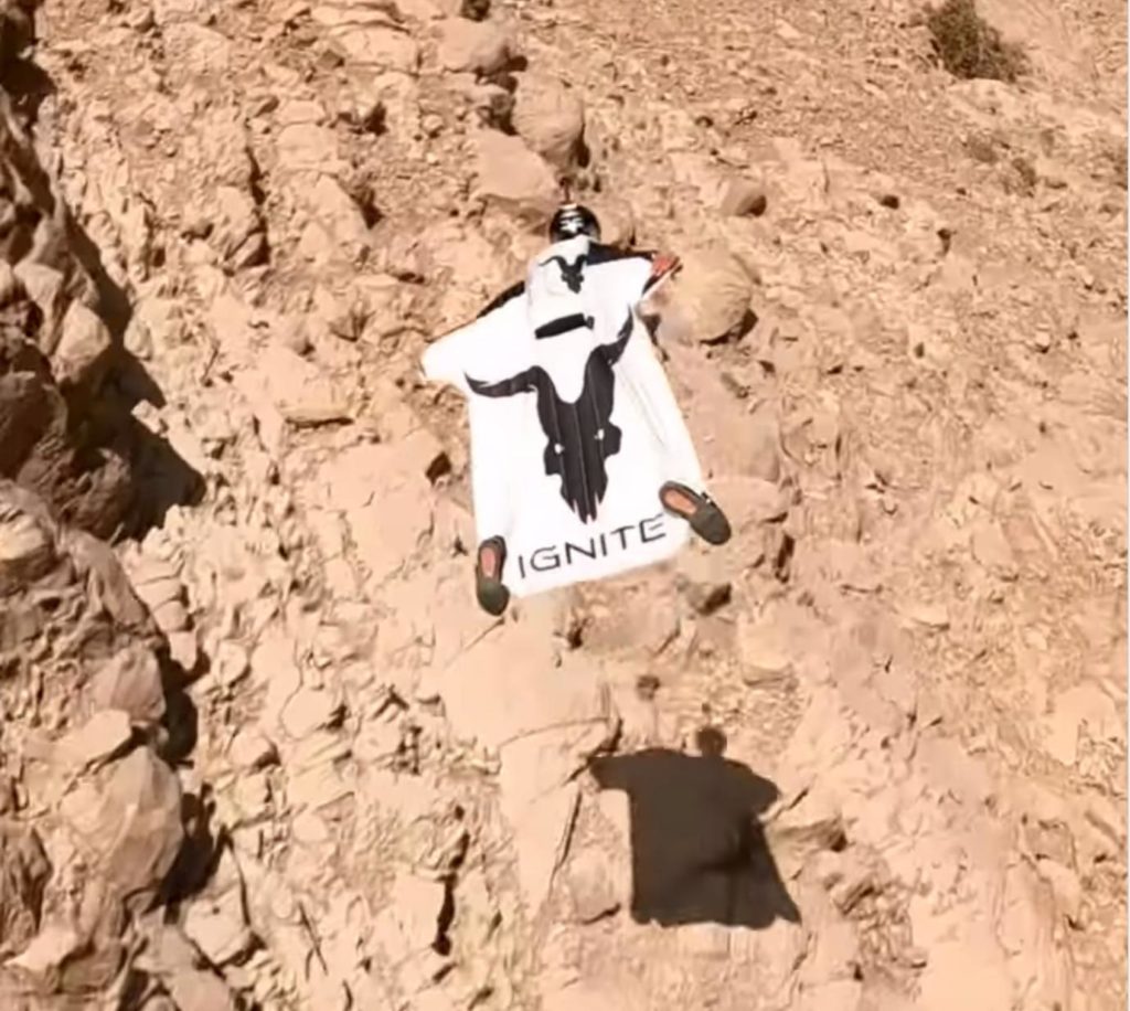 Maxim Slobodian BASE jumping less than a month before his death