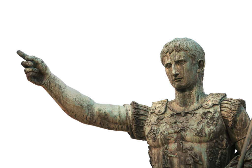 Portrait of Caesar Augustus, Rome Italy