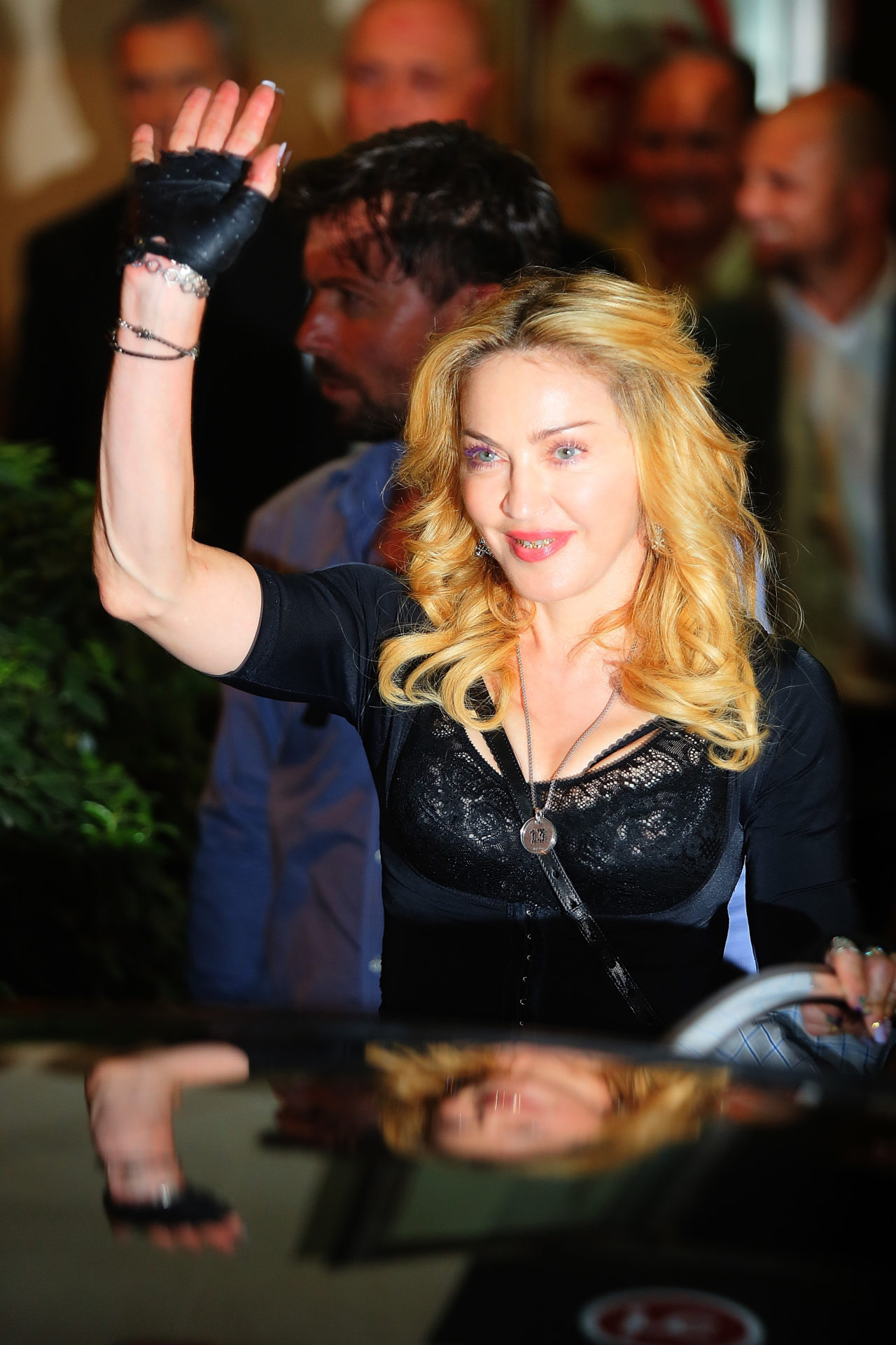 Madonna Visits The Hard Candy Fitness Rome