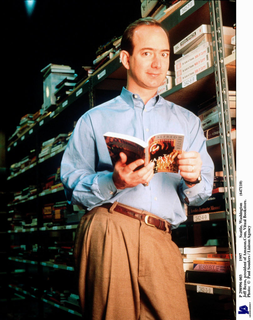 Jeff Bezos Founder & CEO Of Amazon Com Poses For Portrait January 1 1997 In Seattle W