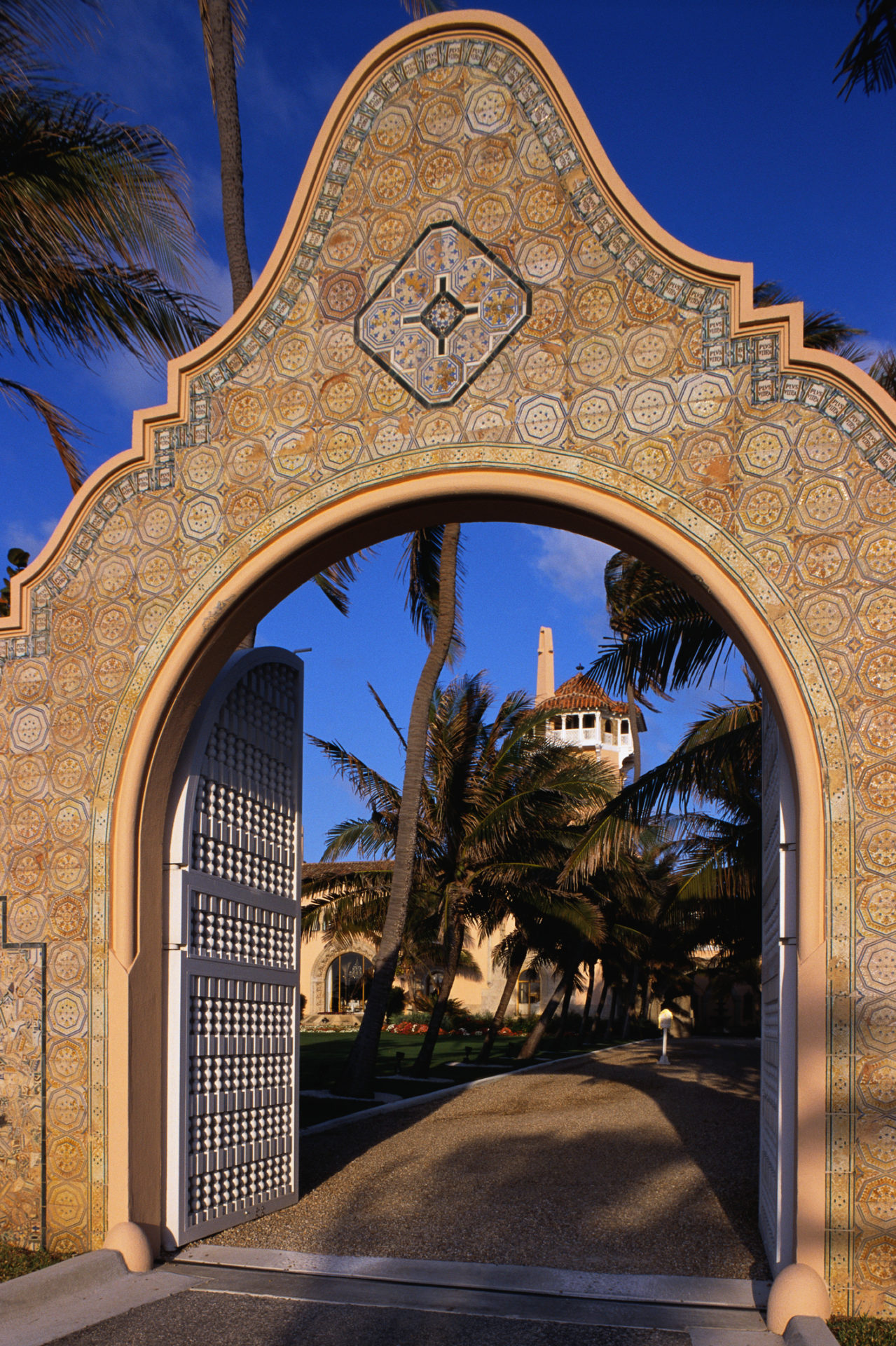 Entrance to the Mar-A-Lago Estate
