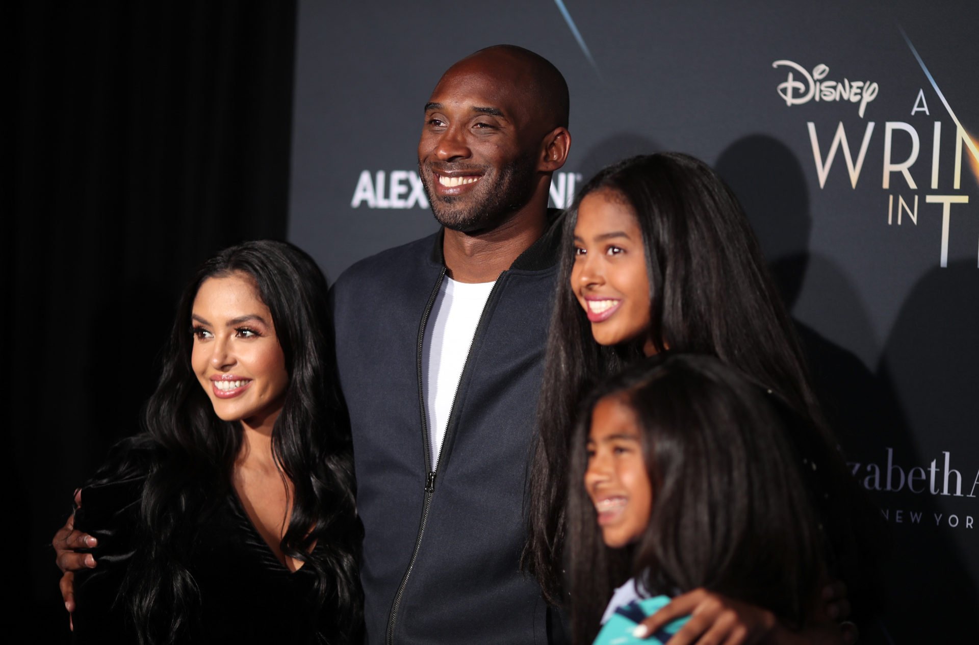 Kobe Bryant and his family attend the premiere of Disney's "A Wrinkle In Time" at the El Capitan Theatre on February 26, 2018 in Los Angeles, California.  