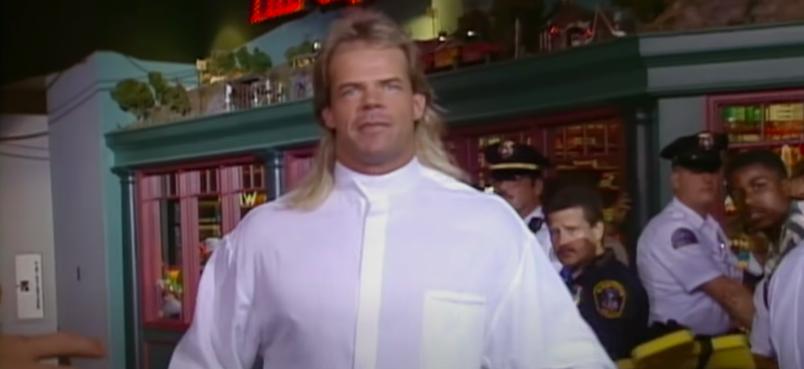 Wrestler Lex Luger appears on the debut of WCW Monday Nitro