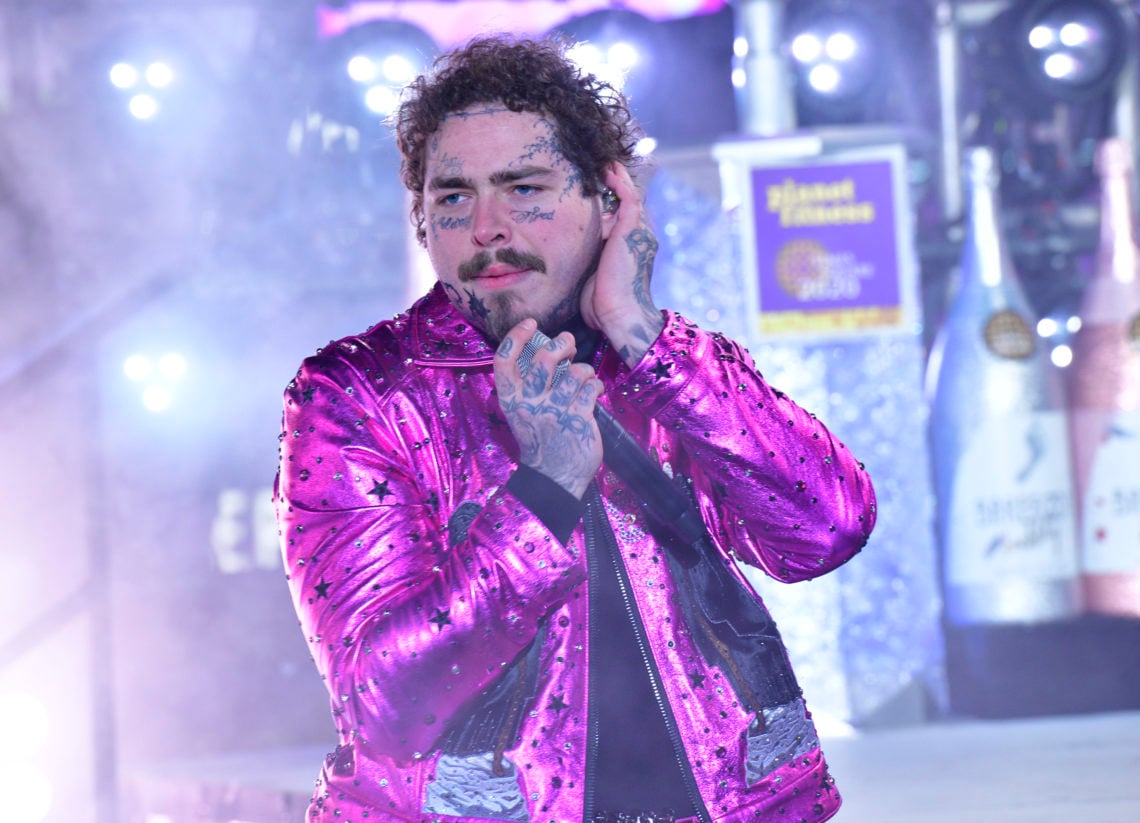 Post Malone performs during Dick Clark's New Year's Rockin' Eve With Ryan Seacrest 2020