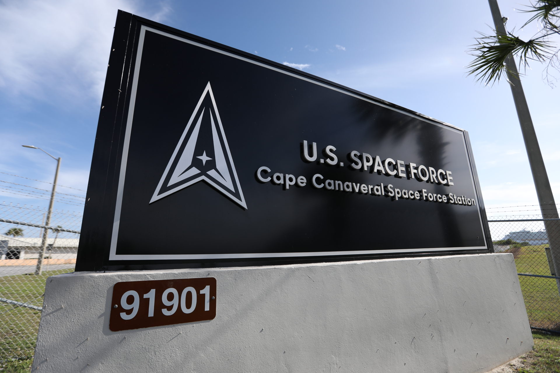 SpaceX and U.S. Space Force compound in Florida