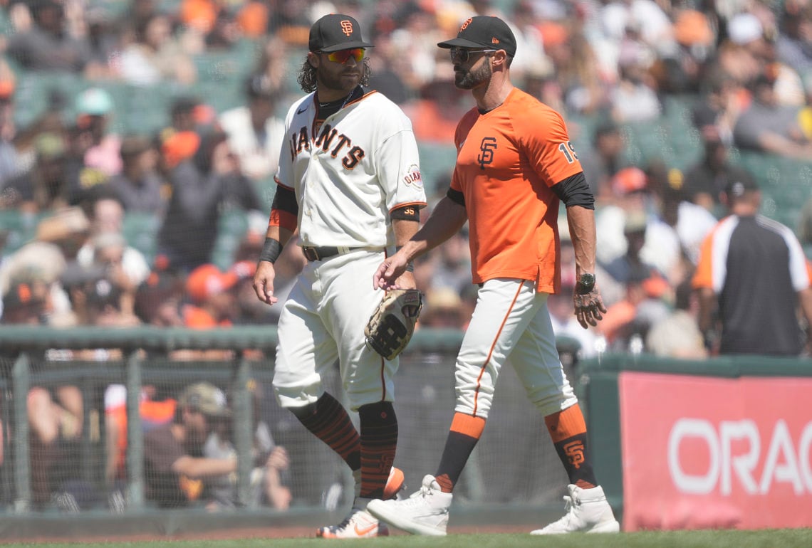 What happened to Brandon Crawford as Giants shortstop bizarrely ejected vs Padres