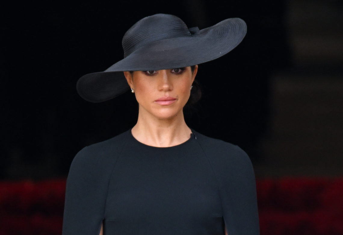 Viewers marvel over Meghan Markle's Paul Andrew shoes at The Queen's funeral