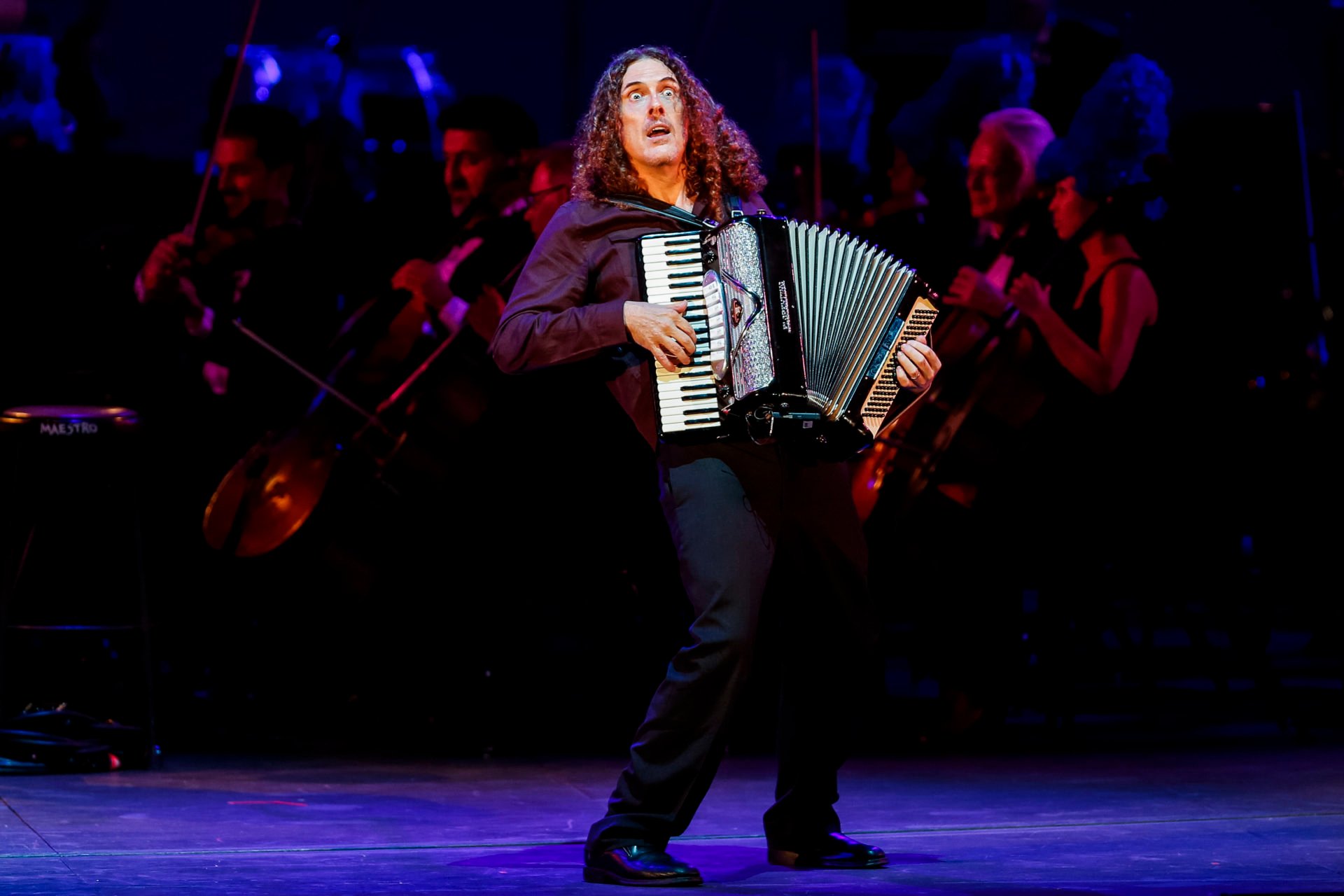 HOLLYWOOD, CA.-- SEPTEMBER 13, 2014--"Weird" Al Yankovic performed, "Homer and Marge" and then playe