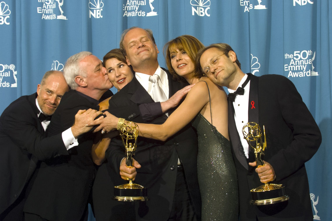 Frasier TV Show Cast at 50th Annual Emmy Awards 1998