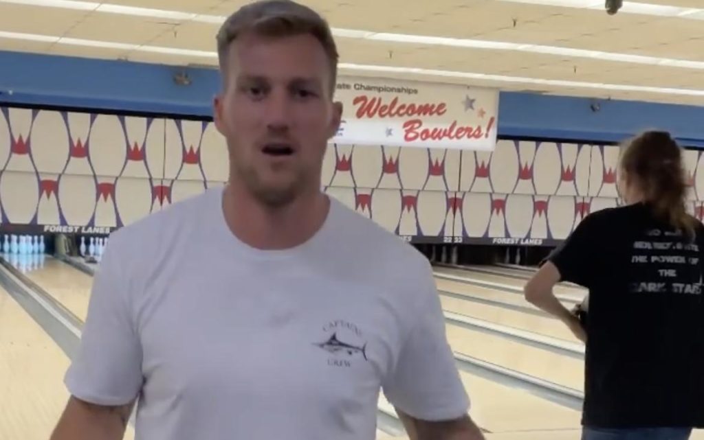 Tommy Smith shares bowling video on Instagram